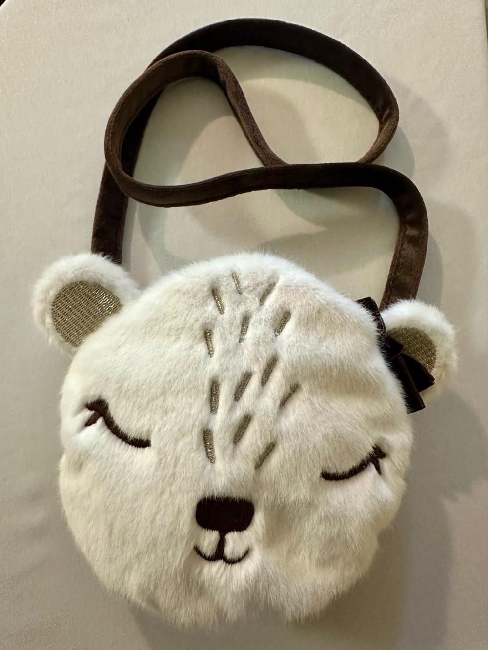 Sweet Plush Sleepy Animal Crossbody Purse